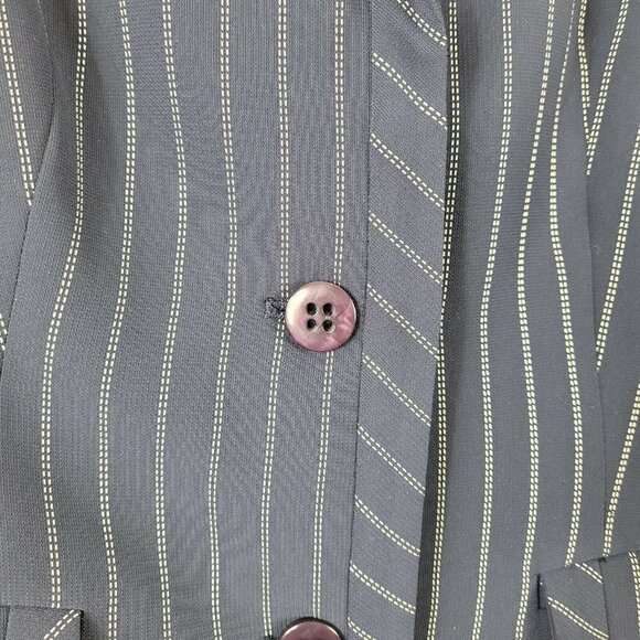 Pendleton Women's Blazer Suit Separates Navy Blue Striped Size 8 Career Office - Picture 6 of 10